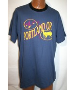 Vintage 90s PORTLAND OREGON Geese &amp; Deer T-SHIRT XL Single Stitch OR - $39.59
