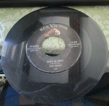 vintage RCA 45rpm Elvis Presley Record Hound Dog Don&#39;t Be Cruel - £7.51 GBP