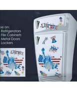 Build Your Own Patriotic Liberty Locker Cabinet Refrigerator Magnet Sheet - $60.63 MXN