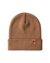 HAAKWEAR Knit Cuffed Classic Beanie / Hat - Camel Brown, Made in USA - $29.00