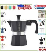 Elegant Milano Moka Pot for Home Espresso - 3 Cups, Gas &amp; Electric Compa... - $89.51 CAD