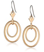 Kensie &quot;Haute Look&quot; Gold-Plated Color Orbital Oval Hoop Earrings - $27.15 CAD