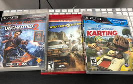 3 Games! PS3 - Uncharted 2: Among Thieves + Motor Storm + Little Big Planet Kart - £22.41 GBP