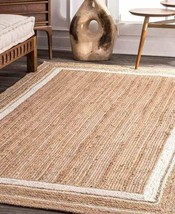 Hand dari jute Leopard Weaving carpet for living room, bedroom, sofa hal... - $425.00