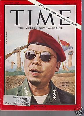 Time Magazine Premier Khanh August 7, 1964 - $14.84