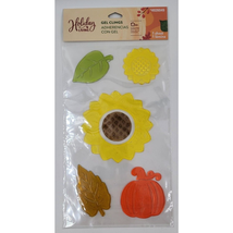 Holiday Living Gel Window Clings Stickers Pumpkin Flowers Leaves Fall Autumn - £5.97 GBP