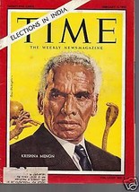 Time Magazine Krishna Menon February 2, 1962 - £15.55 GBP