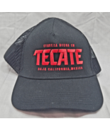 Cerveza Hecha En TECATE Baja California Mexico Black Hat Cap Mesh Back T... - $12.24 CAD