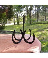 US HANDMADE Rustic Black 4Way Tack HOOK Refurbed Standardbred Horse Shoe... - €74,09 EUR