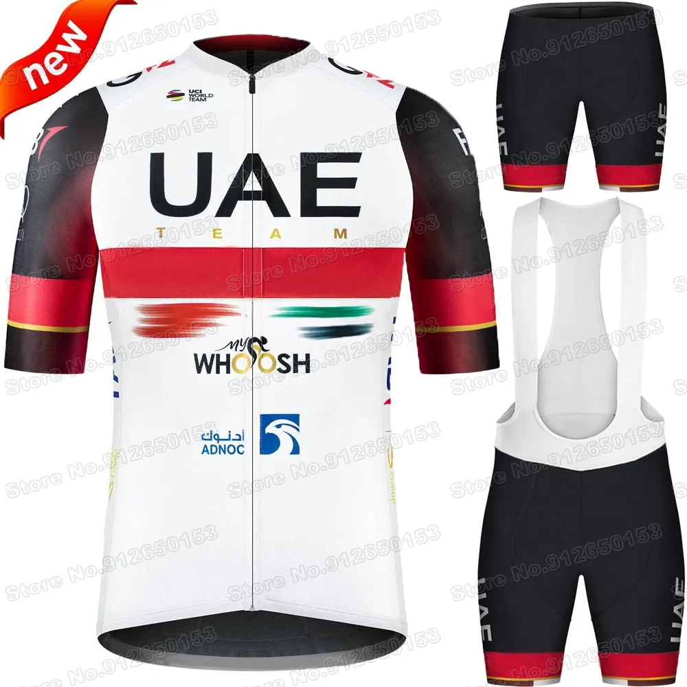 Sporting 2022 UAE Team Cycling  Set Men Cycling Clothing Summer Road Bike Shirts - £38.42 GBP