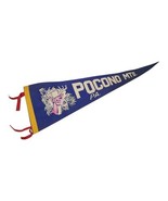 Pocono Mountains Pennant 27&quot; Vintage 1960’s Felt Souvenir Buck Deer Hunt... - €25,51 EUR