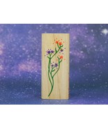 FLORAL FILLER, Flowers, Wood Mounted Stamp, Rubber Stampede, Posh Impres... - $4.28