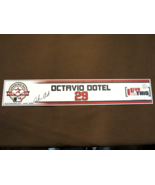 OCTAVIO DOTEL 2004 HOUSTON ASTROS SIGNED AUTO GAME USED LOCKER NAME PLAT... - $7,526.52 MXN