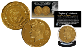 Jfk Kennedy 35th President 100th Birthday Celebration 24K Gold Clad Tribute Coin - $12.16