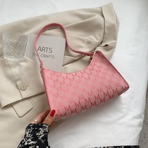 Vintage Printing Bag For Women PU Leather Underarm Bag Designer Lady Handbag Fas - £15.96 GBP