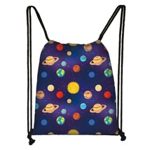 Space Astronaut Print Drawstring Bag et Galaxy Children&#39;s School Backpack Youth  - £92.82 GBP
