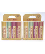 Burt&#39;s Bees Freshly Picked Lip Balms 4 Pack 0.15 oz. 4 Tubes New Lot Of 2 - $19.85