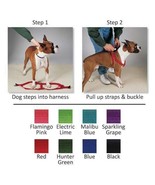2 Step Nylon Dog Walking Easy Harness Selections - 8 Colors &amp; 3 Sizes to... - £10.09 GBP+