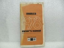 1978 MONZA Owners Manual 16082 - $16.82
