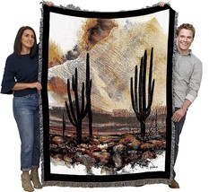 Sonoran Sentinels Blanket by Adin Shade - Southwest Scenic - Gift for, 72x54 - £62.26 GBP