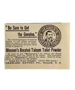 Mennen Borated Talcum Toilet Powder 1894 Advertisement Victorian ADBN1aaa - $27.41 CAD