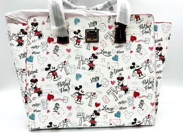 Disney Dooney and &amp; Bourke Mickey Minnie Sweethearts Love Letters Tote B... - $316.79