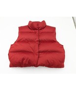 Polo Ralph Lauren Women&#39;s Cropped Down Satin Puffer Vest Size Medium Red... - £71.12 GBP
