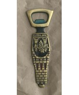 Vintage Hebrew Wailing Wall Tomb Of Rahel Brass Bottle Opener, Ornate Je... - $33.95 CAD