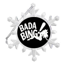 Bada Bing Strip Club Prop The Sopranos Snowflake Holiday Christmas Tree Ornament - £12.84 GBP