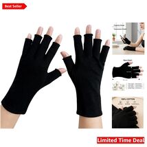 Black Cotton Gloves Set - 4 Pairs for Moisturizing Dry Hands Overnight - $34.60