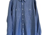 Taylor Stitch Handmade Classic Button Down Chambray Shirt Men&#39;s Size 44 ... - $56.09