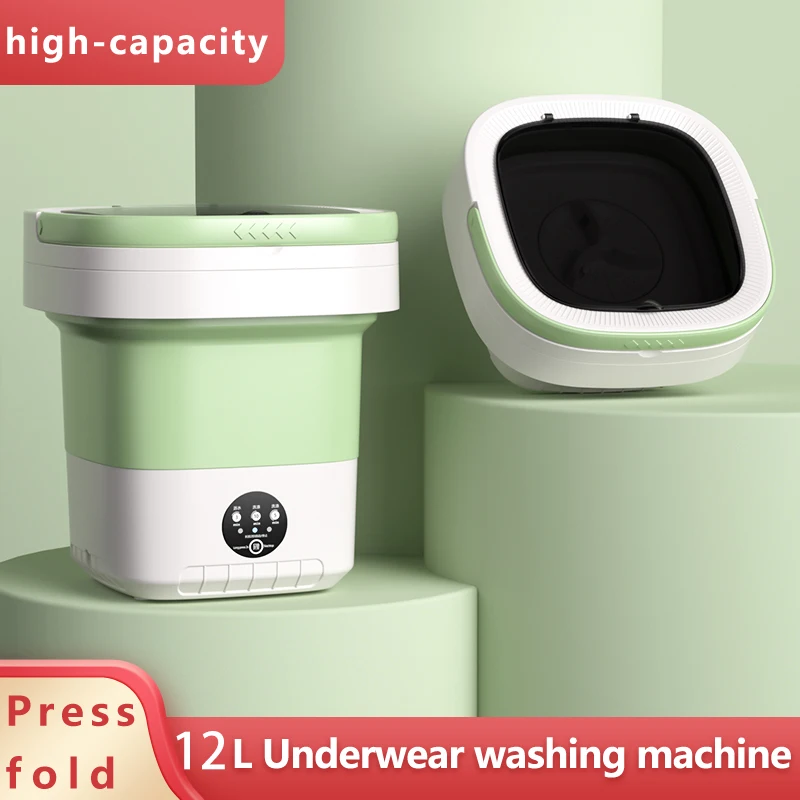 Portable folding washing machine 12L elution all-in-one washing machine ... - $79.58+