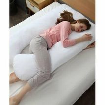Cheer Collection Hypoallergenic Down Alternative Pregnancy U Shaped Body Pillow - £111.88 GBP