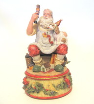 Santa&#39;s Work Shop Music Box St. Nicholas and Me 1994 - $34.99