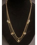 Lia Sophia Silver Convertible Necklace Triple Double or Single Strand 18... - $418.58 MXN