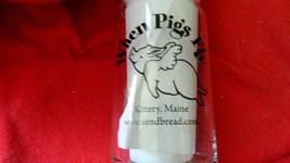 WHEN PIGS FLY KITTERY MAINE GLASS TUMBLER BAR GLASS FREE USA SHIPPING - $16.82