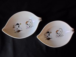 Peanuts Snoopy Charlie Brown Plastic Melamine Bowl set of 2 Bowls Golf V... - £12.45 GBP