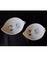 Peanuts Snoopy Charlie Brown Plastic Melamine Bowl set of 2 Bowls Golf V... - $21.37 CAD