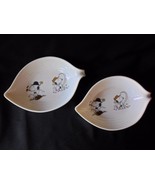 Peanuts Snoopy Charlie Brown Plastic Melamine Bowl set of 2 Bowls Golf V... - £12.29 GBP