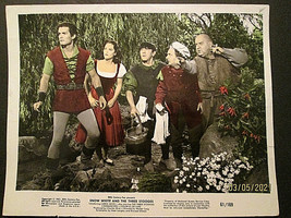 THREE STOOGES: (SNOW WHITE &amp; THE THREE STOOGES) ORIG,1961 COLOR CAST PHOTO - $158.40