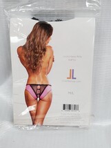 LoveLife M/L Lingerie & Intimates Crotchless Frills Panty, Pink image 3