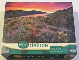 Mega Brands Deluxe Jigsaw Puzzle SUNSET SHOW 1500 Piece Large Size NEW - $14.95