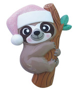 Baby Girl First Christmas Ornament Cute Sloth Pink Babies Cute Christmas... - $14.62