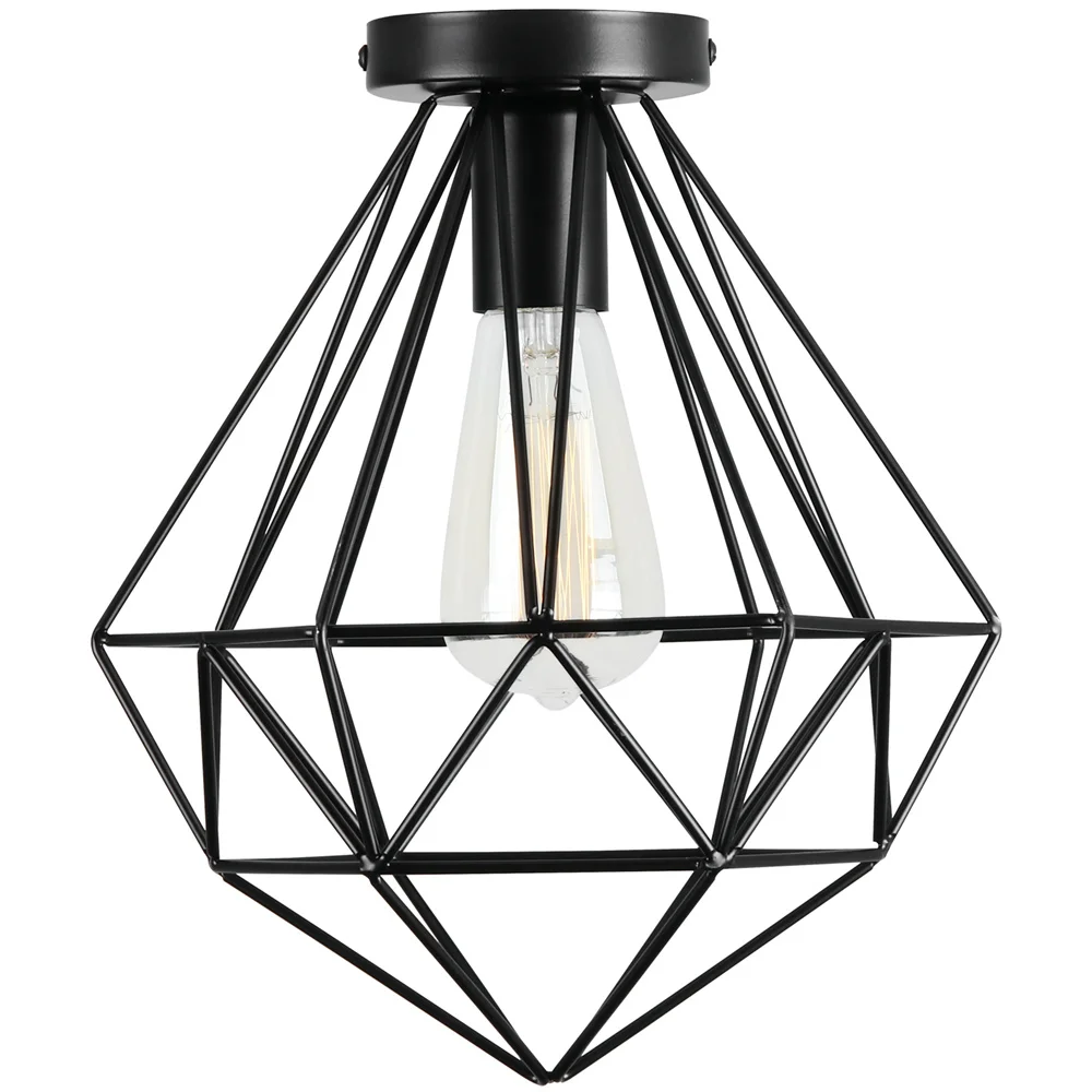 Industrial Ceiling Light Wrought  Vintage Ceiling Lamp Lighting Fixture for Corr - £169.36 GBP