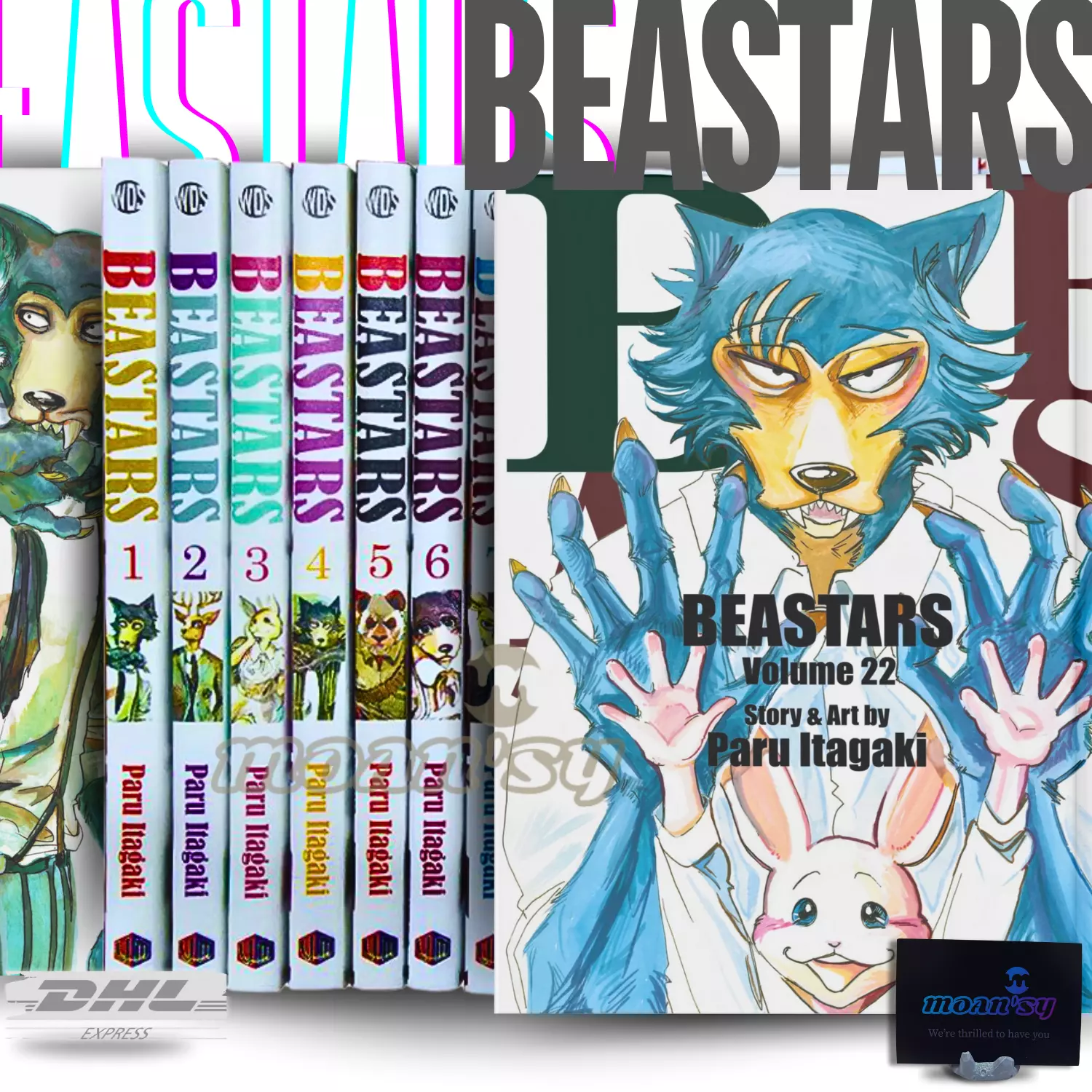 Beastars Manga Vol 1-22 English Full Set Comic Books New by Paru Itagaki  - $384.90