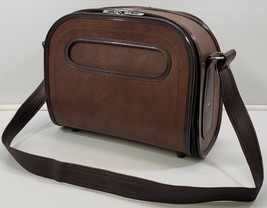 BG) Vintage Samsonite Silhouette Travel Bureau Brown Shoulder Bag Luggage - £23.48 GBP