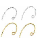 4 PCS Genuine 925 Sterling Silver Earring Findings Twist &quot;U&quot; &quot;9&quot; Hooks E... - $4.46 CAD