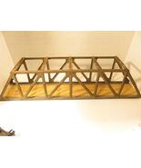 POST-WAR-  GREY METAL TRESTLE BRIDGE - 24&quot; LONG -0/027 - VG - H1W - $505.38 MXN