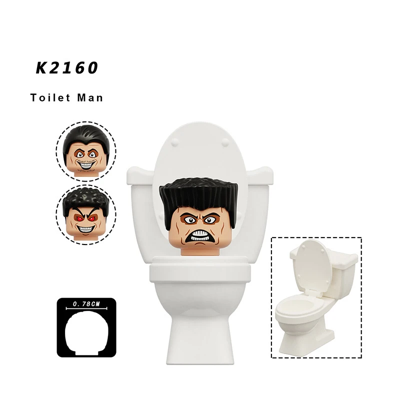 K2160-1pcs - Anime Cartoon Action Figure Toys Skibidi Toilet Men&#39;s TV Pe... - $10.56