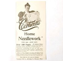 Corticelli Home Needlework 1897 Advertisement Victorian Crafts Sewing AD... - $14.01 CAD
